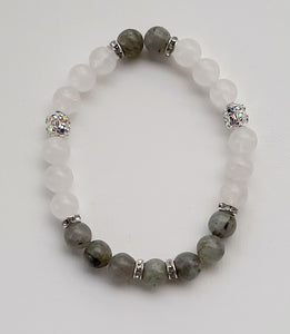 Labradorite/Clear Quartz Bracelet