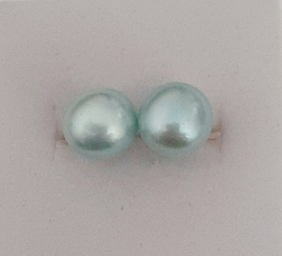 SS Baby Blue Pearl Earrings