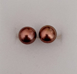 SS Chocolate Pearl Earrings