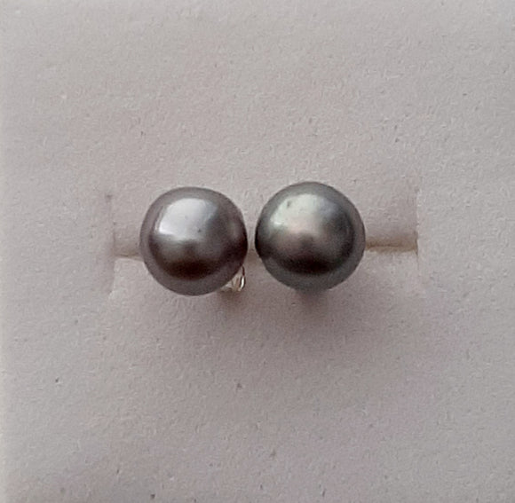 SS Grey Pearl Earrings