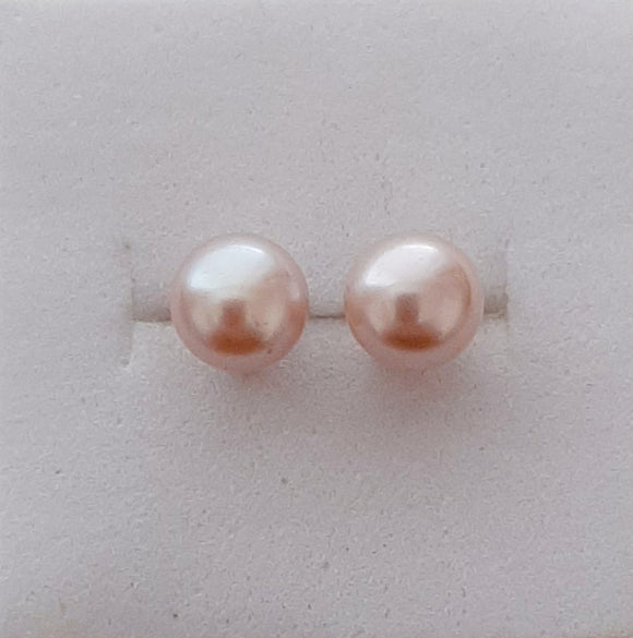 SS Lavender Pearl Earrings