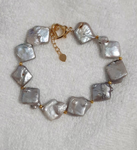 Diamond Shape Pearl Bracelet