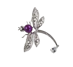 SP Mounted Dragonfly Brooch