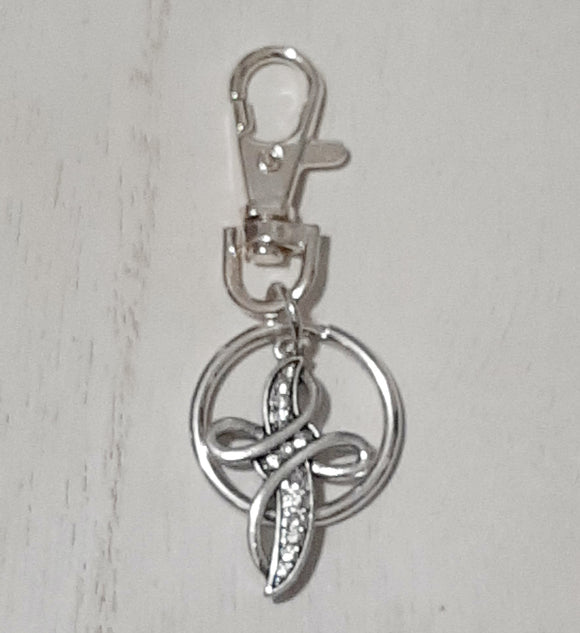 Infinity Cross Keychain
