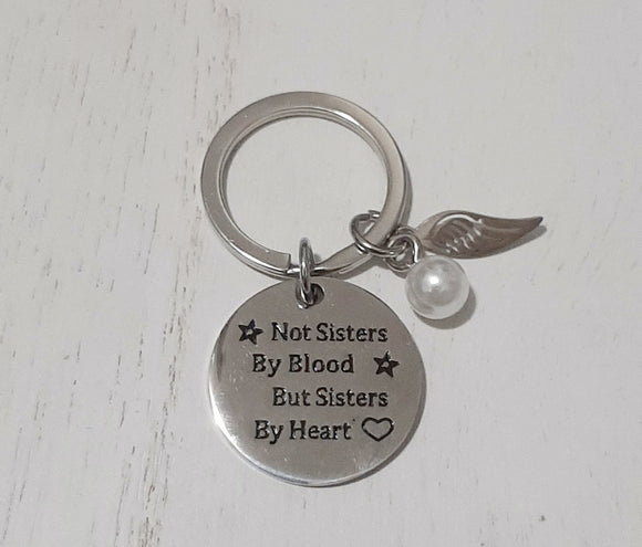 Sisters By Blood Keychain