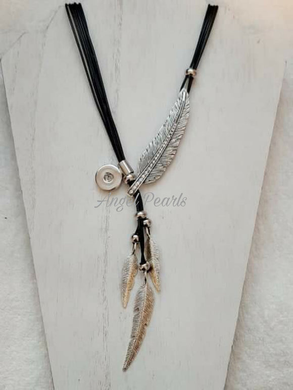 Feather Snap Necklace